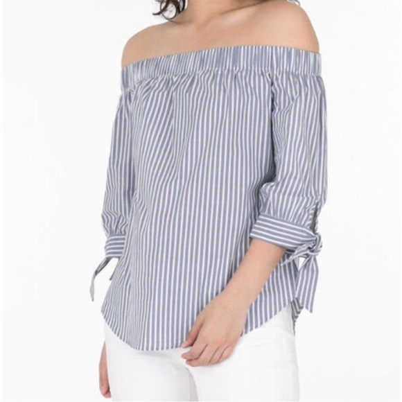 BNWT Ricki's Tie-Sleeve Off-Shoulder Blouse 🌺 Size 14 - Picture 3 of 11